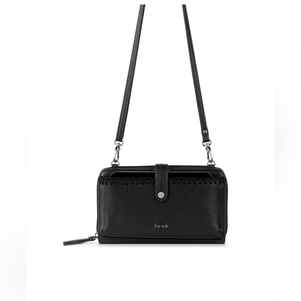 The Sak Black Iris Smartphone Crossbody Bag